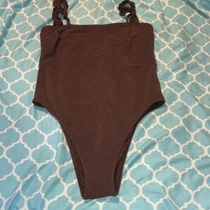 Abercrombie & Fitch Brown One Piece Swimsuit